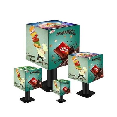 عرض Full Color 5 Sides HD Magic Cube LED مع خزانة حديدية مختومة